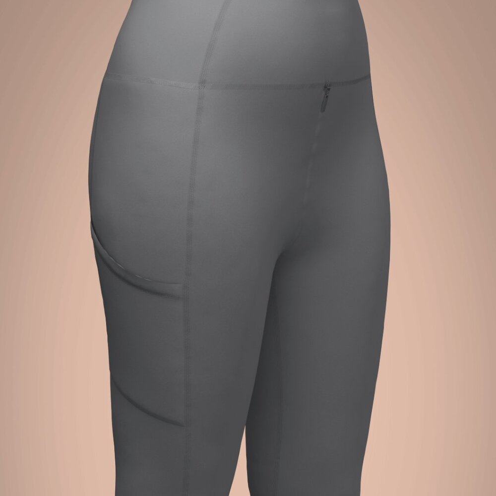 Ziphers athletic tights with full zipper - black size S